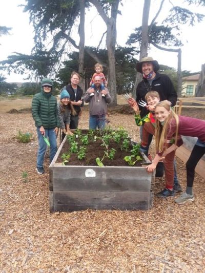 C4SM 2022 planting in new bed - celebrating