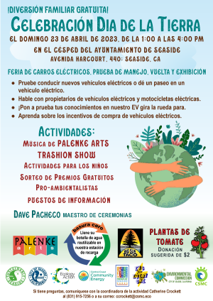 Seaside 2023 Earth Day flyer Spanish