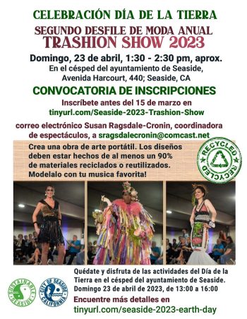 Seaside Trashion Show 2023 flyer Spanish 1200x1550