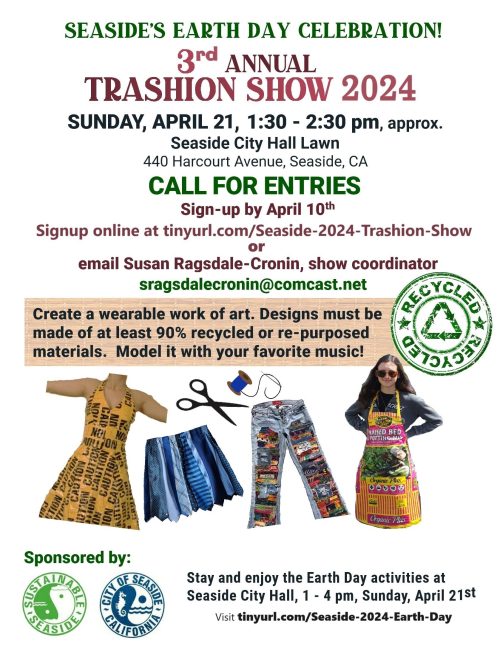 Seaside Trashion Show 2024 flyer English